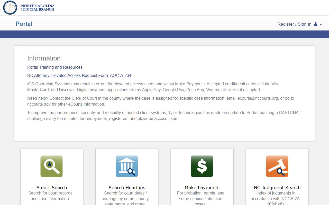 Carteret County court records eCourts Portal home